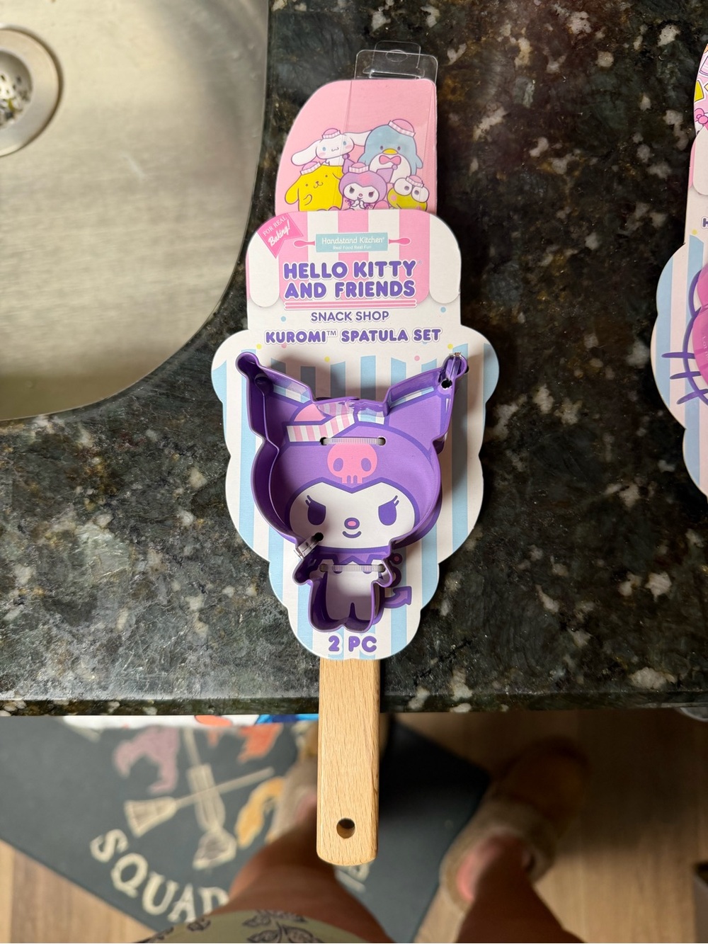 Sanrio Hello Kitty & Friends Kuromi Purple Spatula Set (2pc)